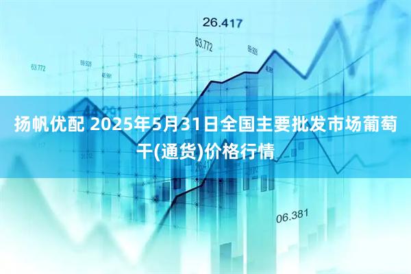 扬帆优配 2025年5月31日全国主要批发市场葡萄干(通货)价格行情