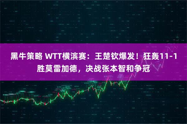 黑牛策略 WTT横滨赛：王楚钦爆发！狂轰11-1胜莫雷加德，决战张本智和争冠