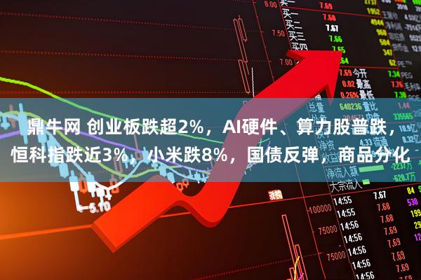 鼎牛网 创业板跌超2%，AI硬件、算力股普跌，恒科指跌近3%，小米跌8%，国债反弹，商品分化
